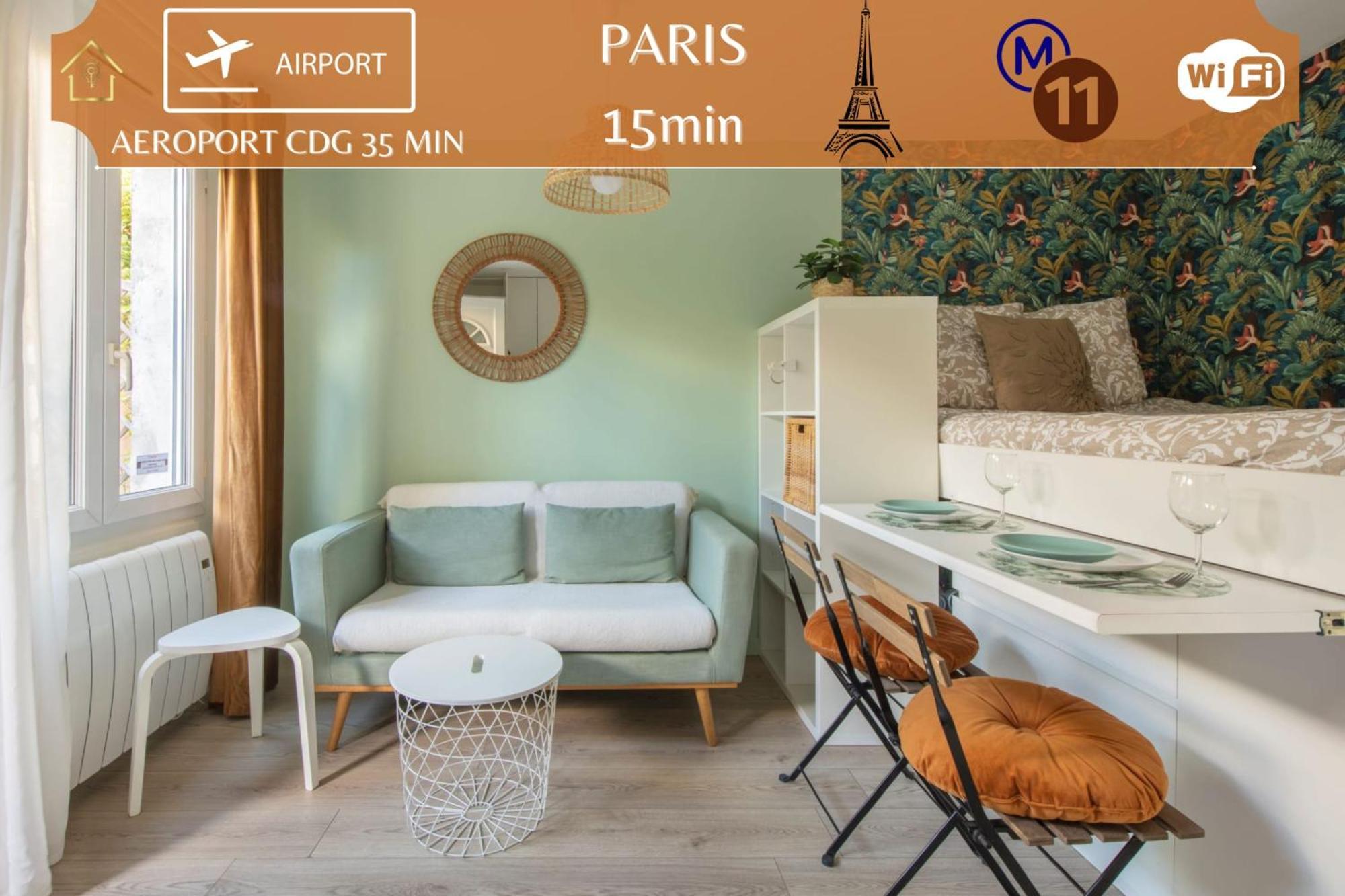 Benfleet 2 Cocooning Studio Proche Paris Romainville Kültér fotó